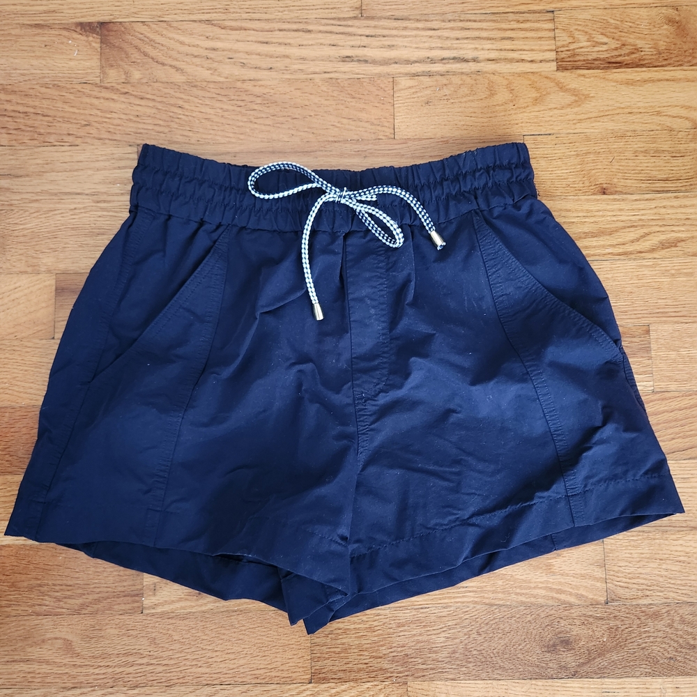 J. Crew Dark Blue Elastic Waist Shorts
